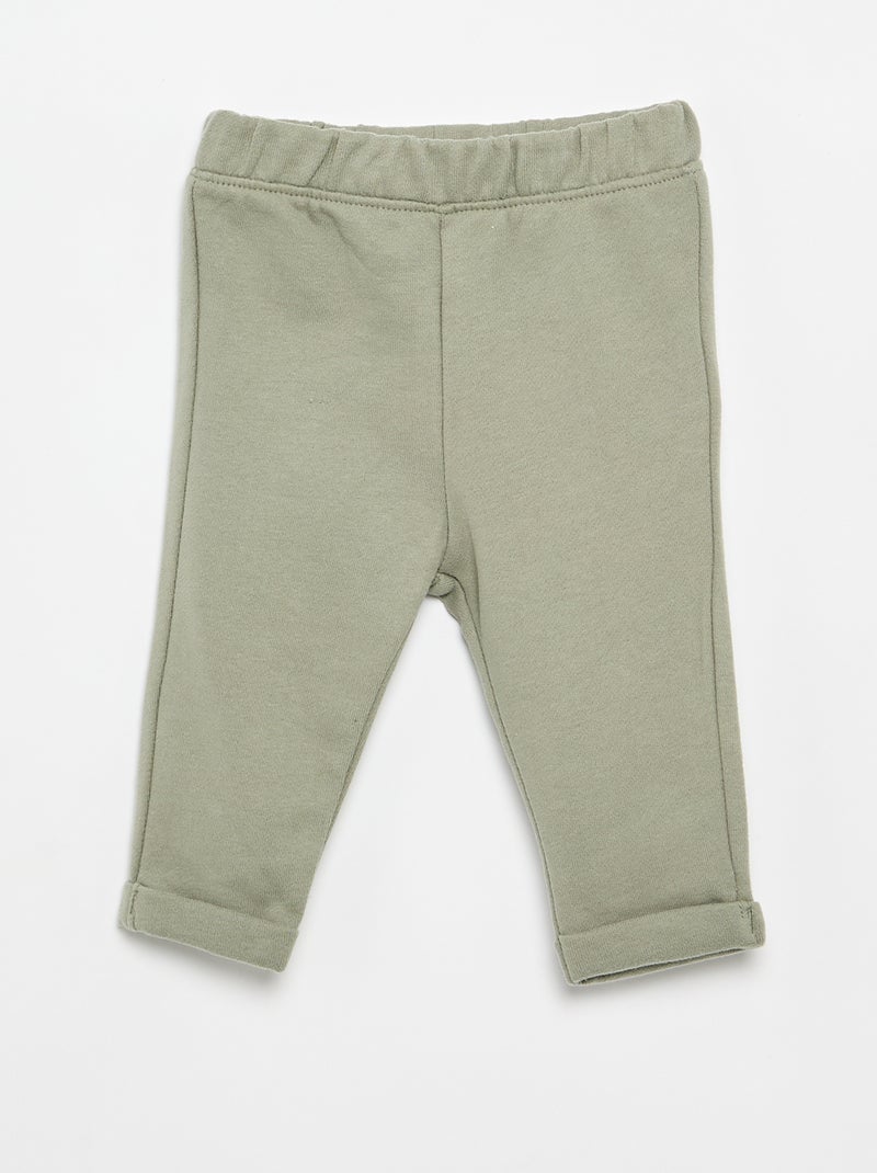 Conjunto t-shirt + Calças de jogging - 2 peças Verde - Kiabi