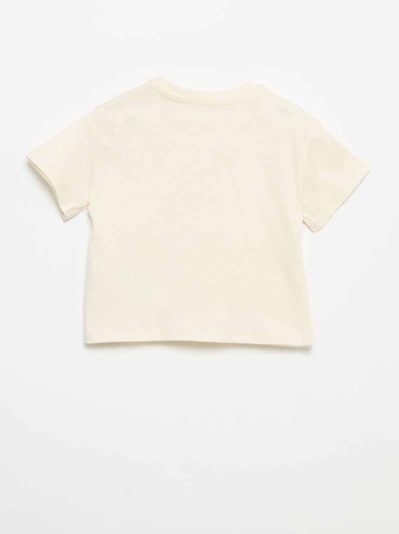 Conjunto T-shirt + calças de jogging Branco - Kiabi