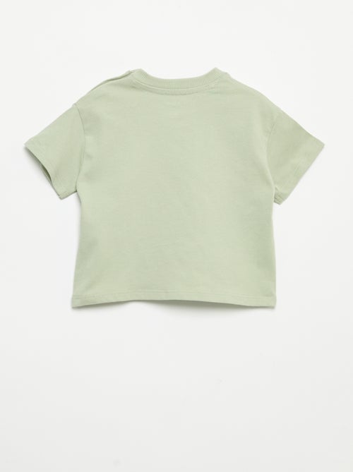 Conjunto T-shirt + calças de jogging - Kiabi Conjunto T-shirt + calças de jogging - Kiabi