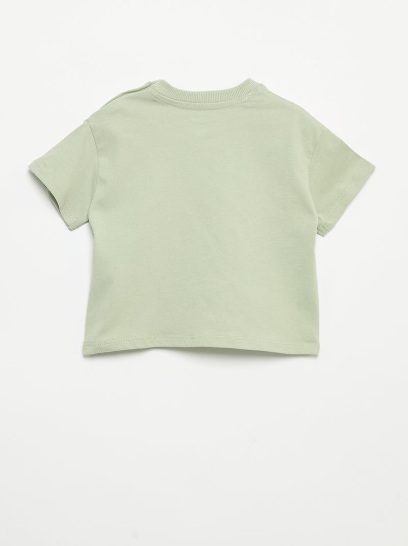 Conjunto T-shirt + calças de jogging Verde - Kiabi