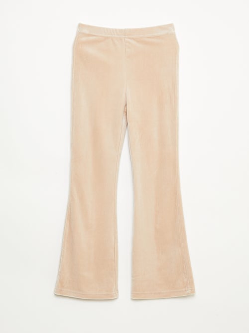 Conjunto t-shirt + calças de veludo - 2 peças - Kiabi