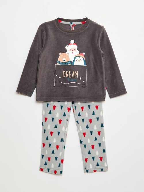 Conjunto t-shirt + calças em polar - 2 peças - Kiabi