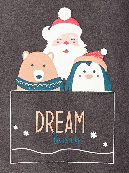 Conjunto t-shirt + calças em polar - 2 peças - Kiabi