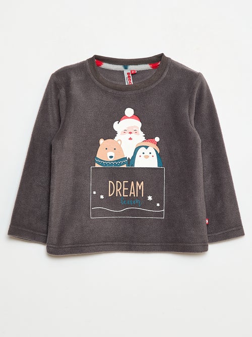 Conjunto t-shirt + calças em polar - 2 peças - Kiabi