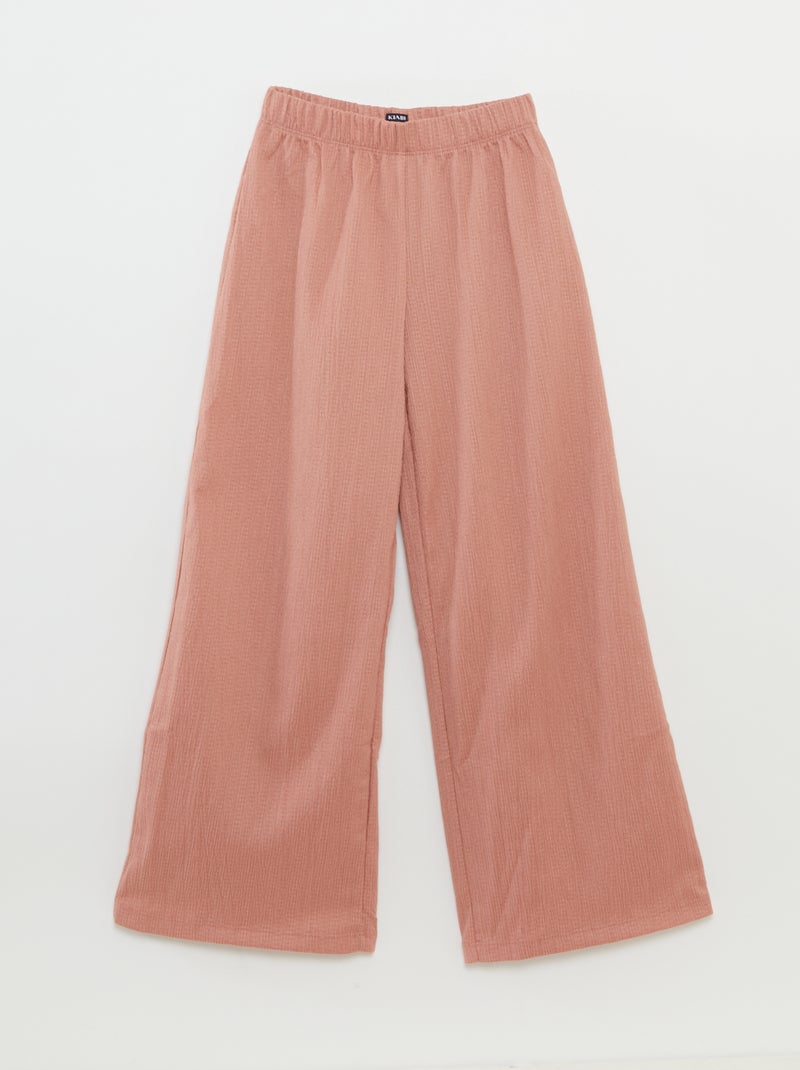 Conjunto t-shirt + calças fluidas - 2 peças ROSA - Kiabi