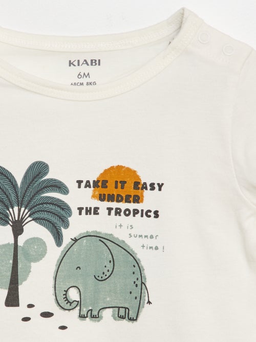 Conjunto t-shirt + calções  - 2 peças - Kiabi