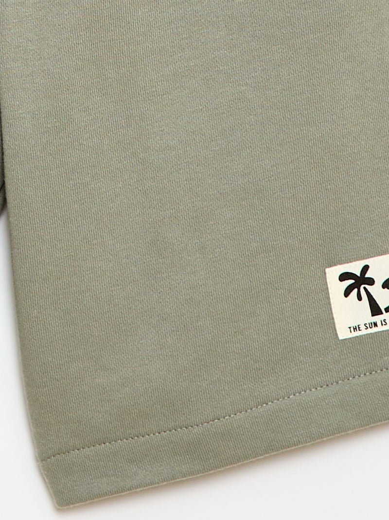 Conjunto t-shirt + calções - 2 peças Branco - Kiabi
