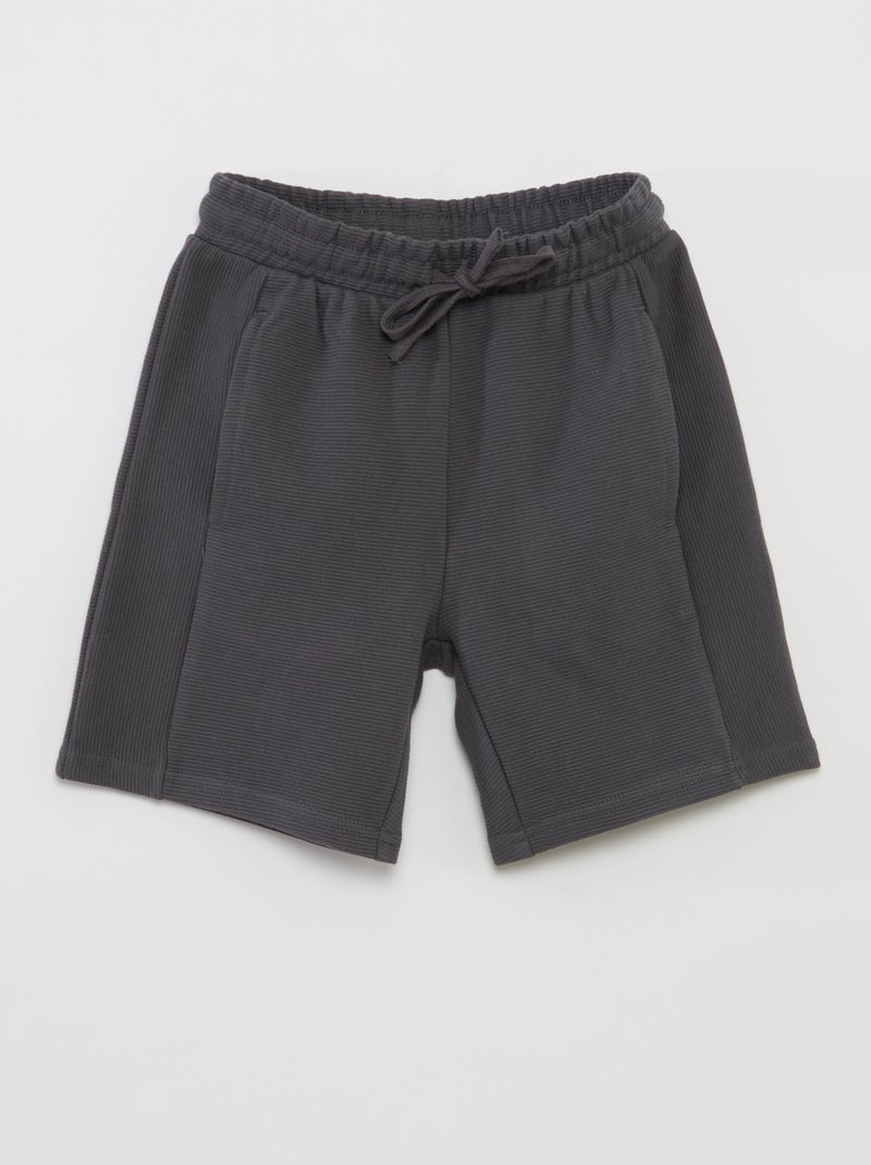 Conjunto t-shirt + calções  - 2 peças Cinza - Kiabi