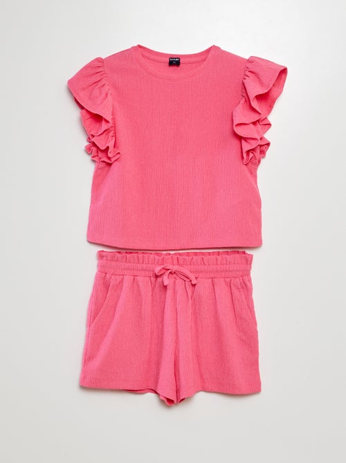 Conjunto t-shirt + calções  - 2 peças - Kiabi