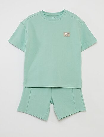 Conjunto t-shirt + calções - 2 peças