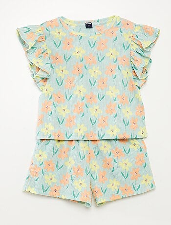 Conjunto t-shirt + calções - 2 peças