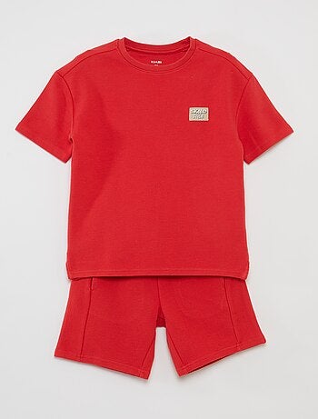 Conjunto t-shirt + calções - 2 peças