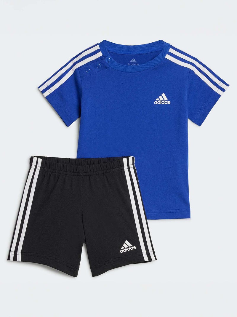 Conjunto t-shirt + calções 'Adidas' - 2 peças AZUL - Kiabi