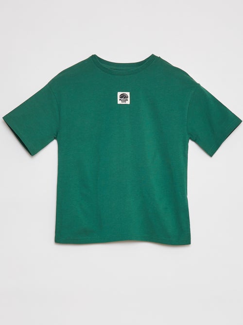 Conjunto t-shirt + calções bicolores - 2 peças - Kiabi