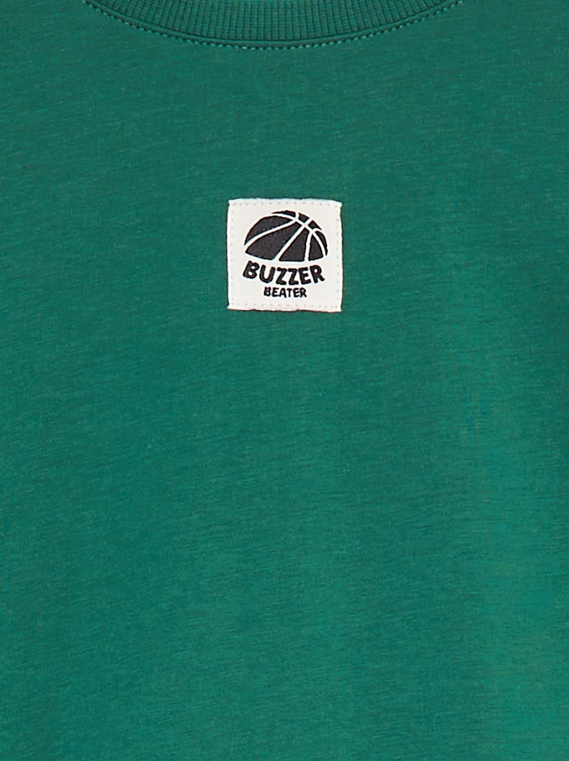 Conjunto t-shirt + calções bicolores - 2 peças VERDE - Kiabi