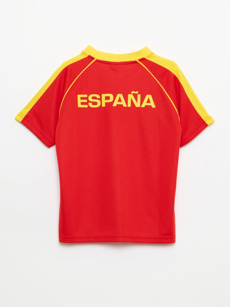 Conjunto t-shirt + calções com licença oficial do Campeonato do Mundo FIFA 26™ - Espanha Vermelho - Kiabi