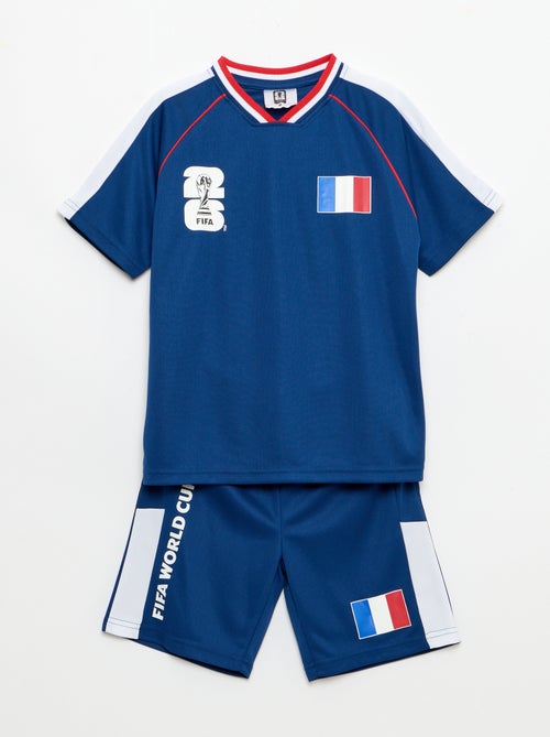 Conjunto t-shirt + calções com licença oficial do Campeonato do Mundo FIFA 26™ - França - Kiabi