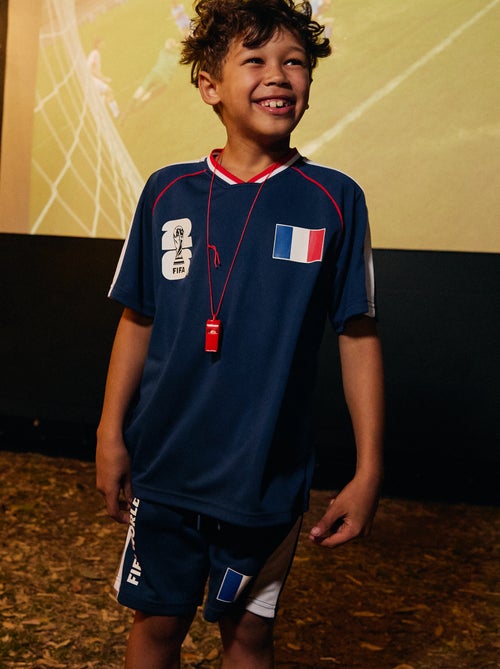 Conjunto t-shirt + calções com licença oficial do Campeonato do Mundo FIFA 26™ - França - Kiabi