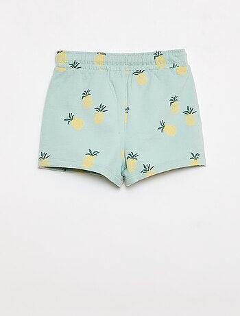 Conjunto t-shirt + calções com padrão - 2 peças