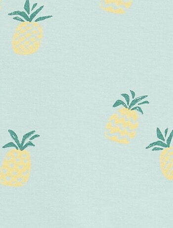 Conjunto t-shirt + calções com padrão - 2 peças