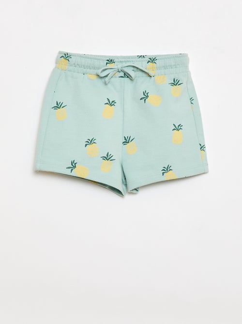 Conjunto t-shirt + calções com padrão - 2 peças - Kiabi