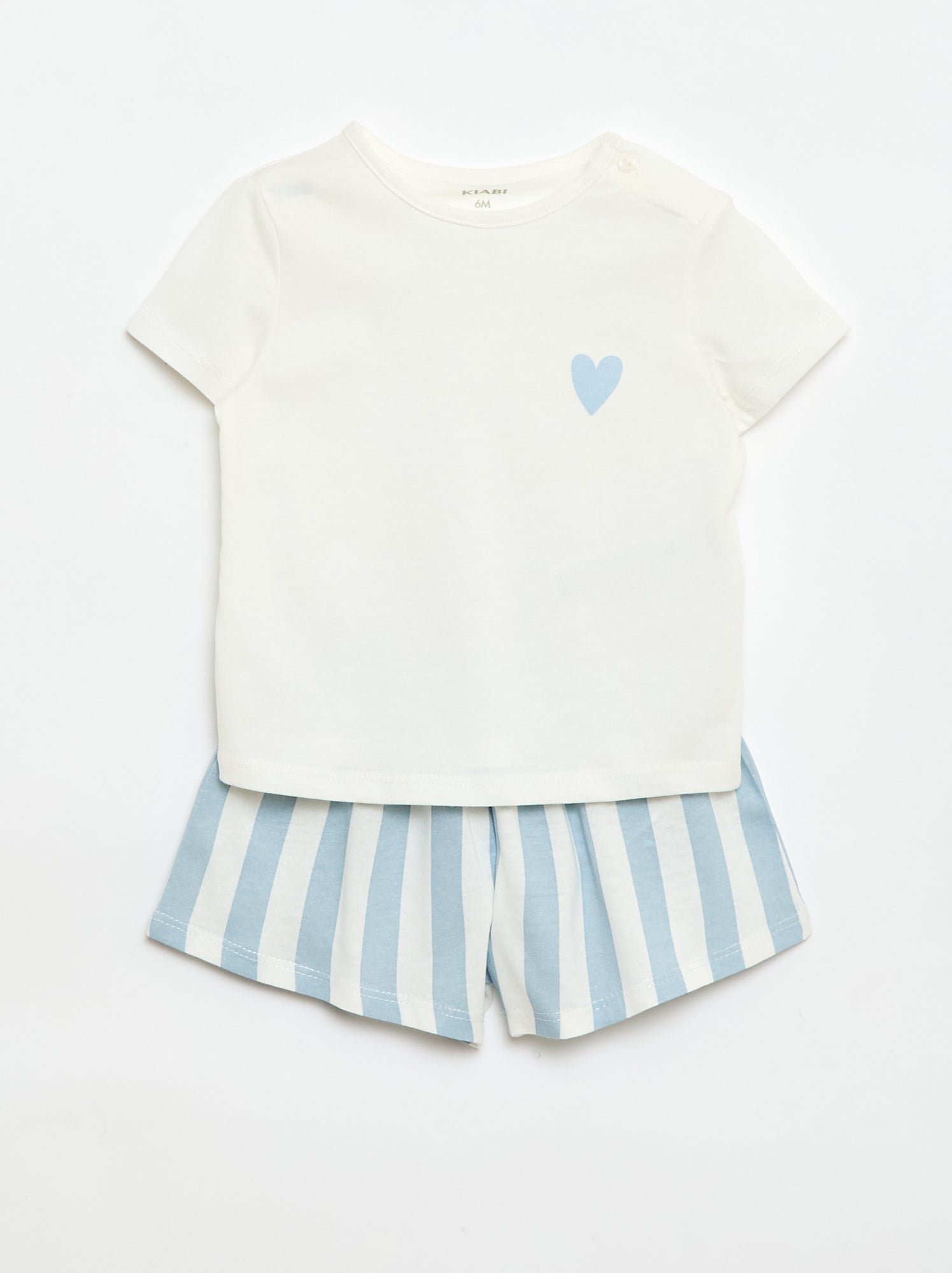 Conjunto t-shirt + calções com padrão integral