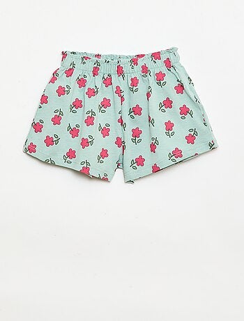 Conjunto t-shirt + calções com padrão integral