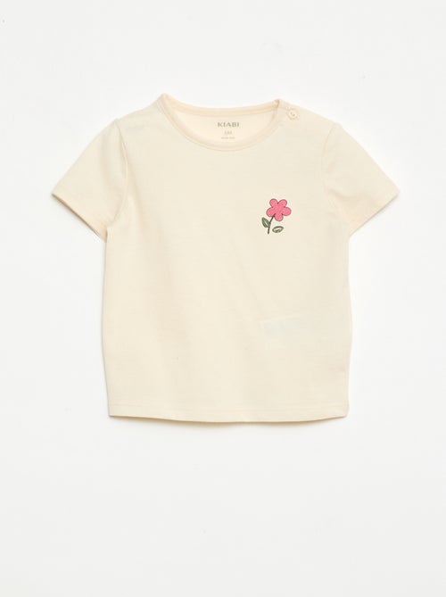 Conjunto t-shirt + calções com padrão integral - Kiabi