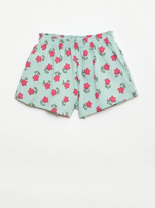 Conjunto t-shirt + calções com padrão integral - Kiabi