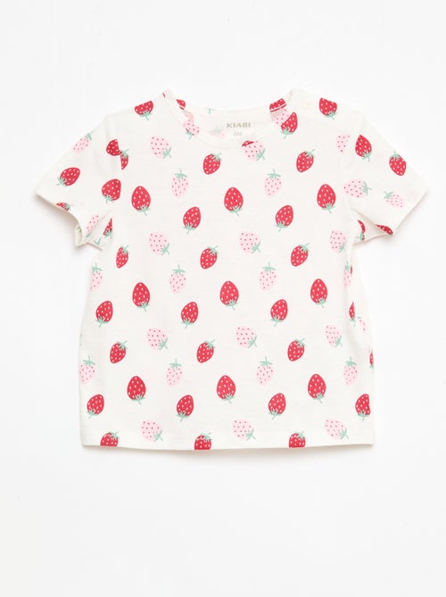 Conjunto t-shirt + calções com padrão integral - Kiabi