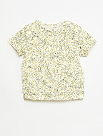 Conjunto t-shirt + calções com padrão integral