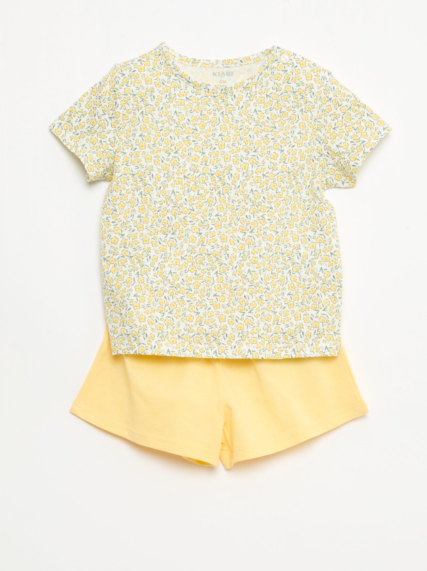 Conjunto t-shirt + calções com padrão integral