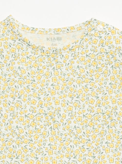 Conjunto t-shirt + calções com padrão integral - Kiabi