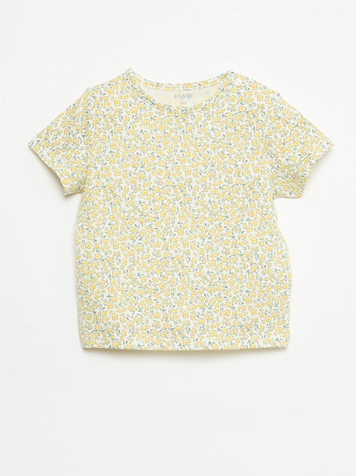 Conjunto t-shirt + calções com padrão integral - Kiabi