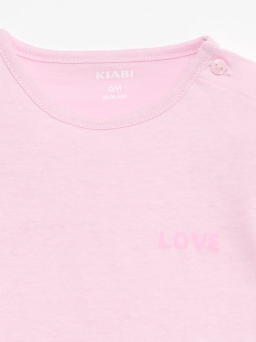 Conjunto t-shirt + calções com padrão integral - Kiabi