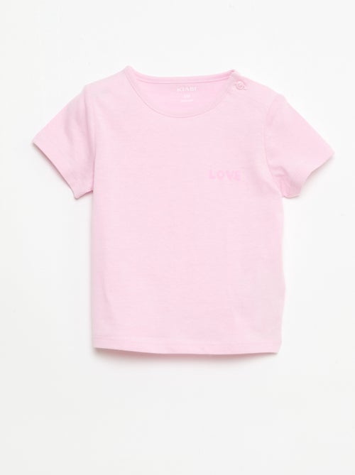 Conjunto t-shirt + calções com padrão integral - Kiabi