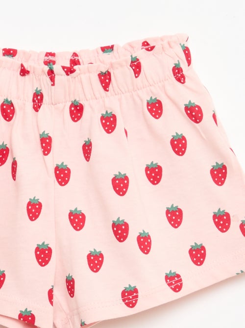 Conjunto t-shirt + calções com padrão integral - Kiabi