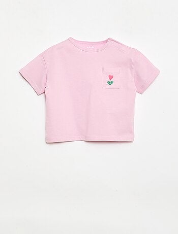 Conjunto T-shirt + calções de ciclista canelados - 2 peças