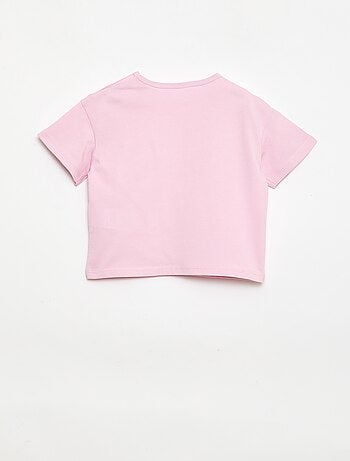 Conjunto T-shirt + calções de ciclista canelados - 2 peças