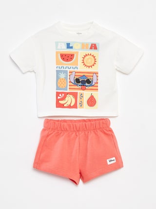 Conjunto t-shirt + calções 'Disney' - 2 peças