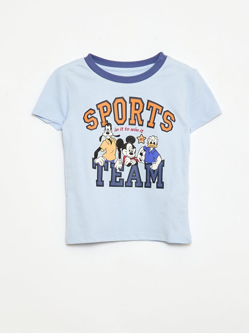 Conjunto t-shirt + calções \'Disney\' \'Mickey\' - 2 peças Azul - Kiabi