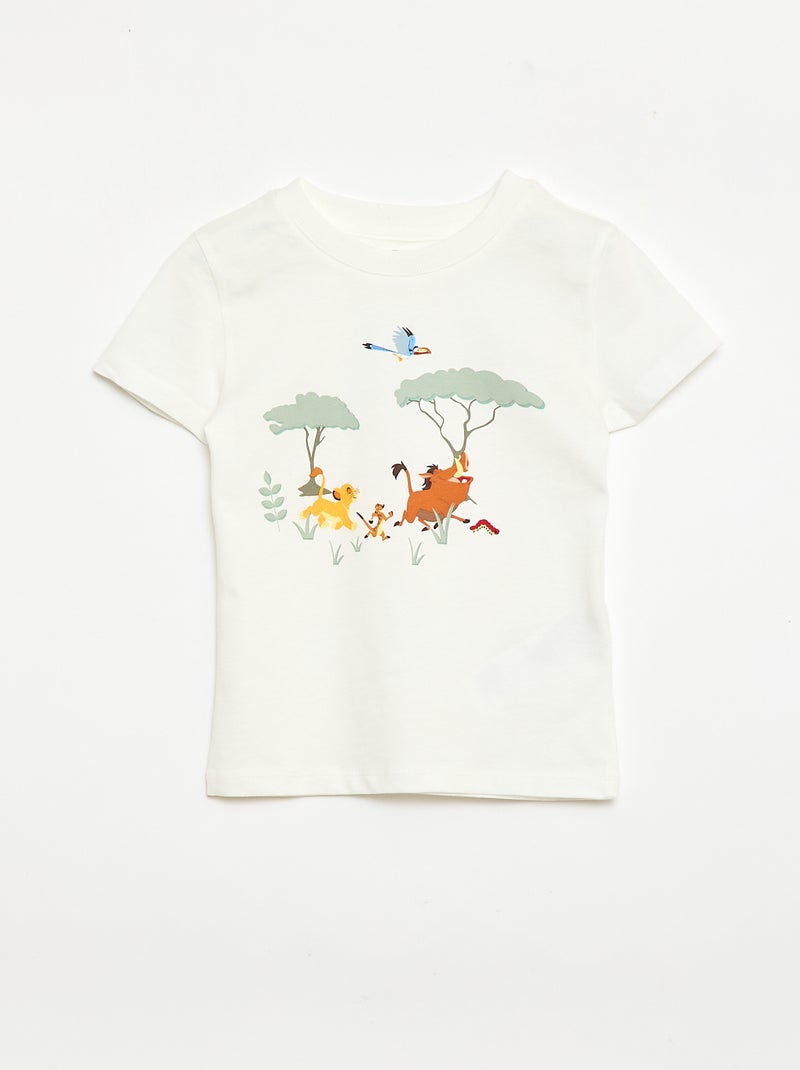Conjunto t-shirt + calções 'Disney' 'O Rei Leão' - 2 peças Branco - Kiabi