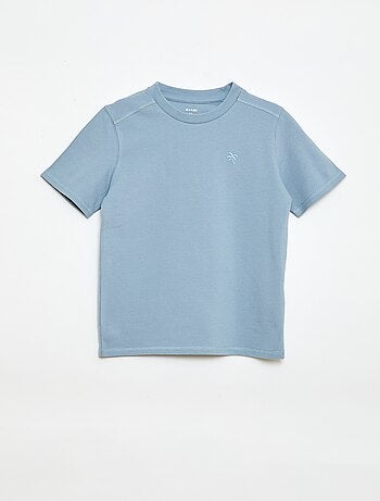 Conjunto T-shirt + Calções em piqué de algodão