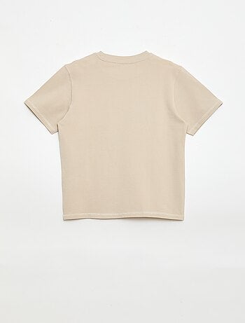 Conjunto T-shirt + Calções em piqué de algodão
