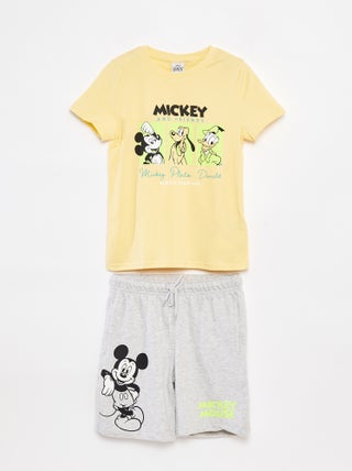 Conjunto t-shirt + calções 'Mickey' 'Disney'