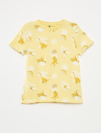 Conjunto t-shirt + calções 'Mundo Jurássico' - 2 peças