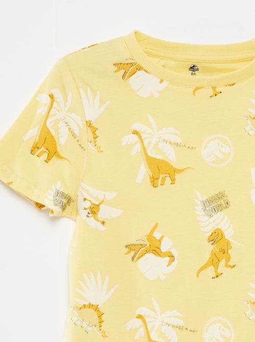 Conjunto t-shirt + calções 'Mundo Jurássico' - 2 peças - Kiabi