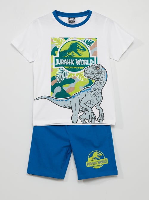 Conjunto t-shirt + calções 'Mundo Jurássico' - 2 peças - Kiabi