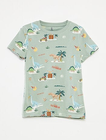 Conjunto t-shirt + calções 'Mundo Jurássico' - 2 peças