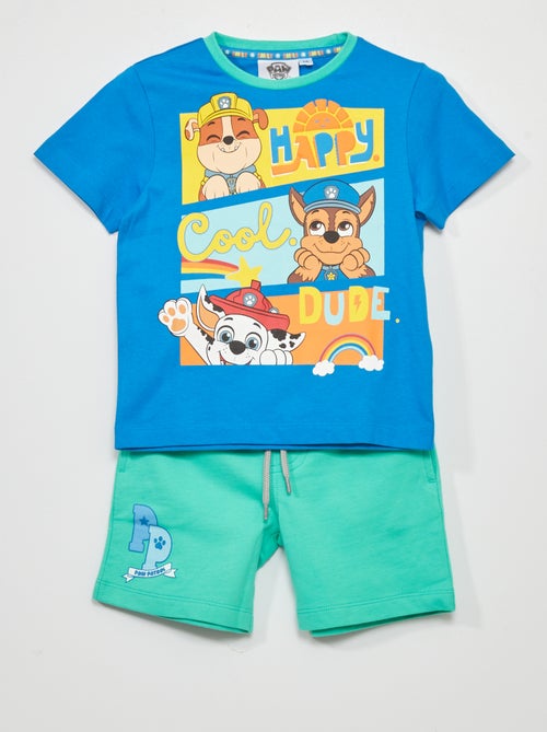 Conjunto t-shirt + calções 'Patrulha Pata' - Kiabi